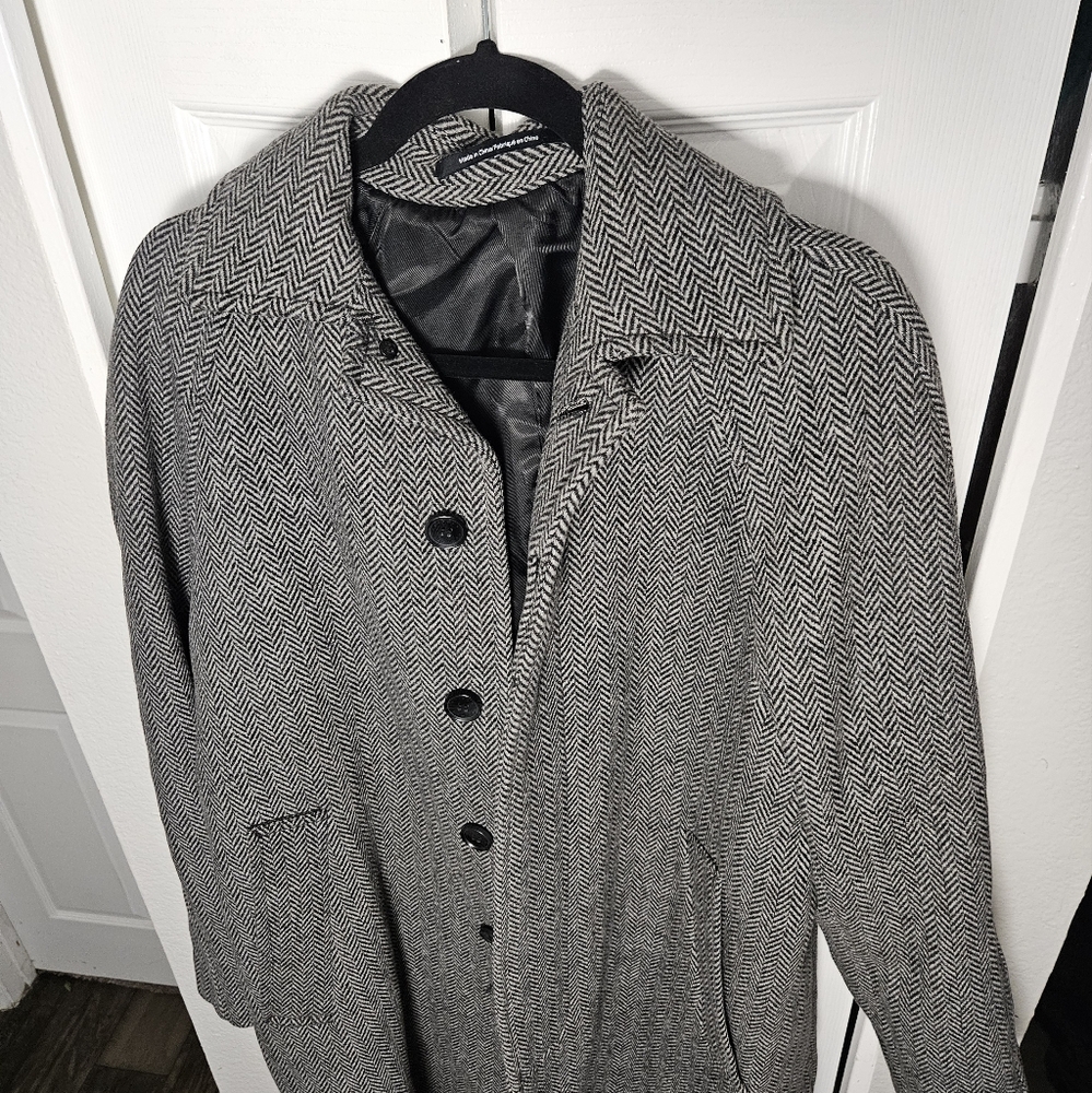 Felted Wool-blend Overcoat